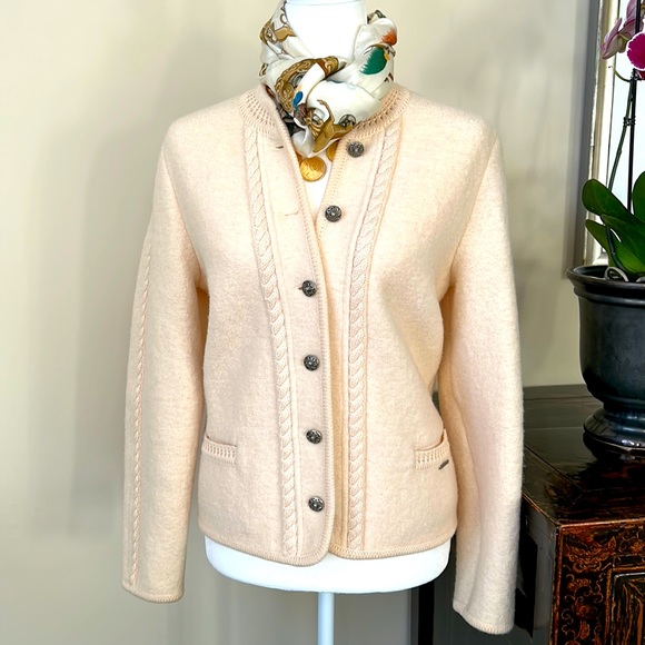 Geiger Jackets & Blazers - 🔥HP🔥GEIGER Tyrol boiled Wool Jacket Sz 38 or S/XS,  cream / beige